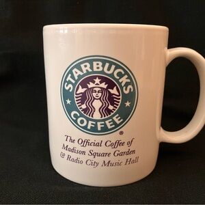 Starbucks Vintage 2003 MADISON SQUARE GARDEN Partnership Mug Cup RARE
